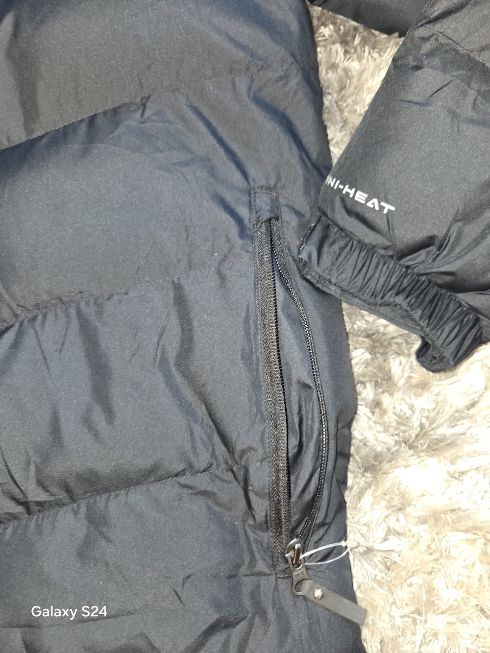 Columbia Black Puffy Hooded Down Jacket - Picture 2 of 6